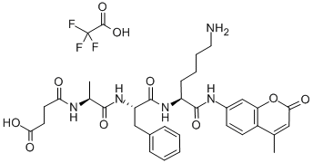 SUC-ALA-PHE-LYS-AMC TRIFLUOROACETATE SALT CAS#: 73207-92-8