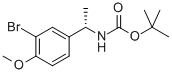 TERT-BUTYL [(1S)-1-(3-BROMO-4-METHOXYPHENYL)ETHYL]CARBAMATE CAS#: 701939-09-5