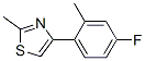 Thiazole, 4-(4-fluoro-2-methylphenyl)-2-methyl- (9CI) CAS#: 785750-09-6
