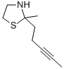 Thiazolidine, 2-methyl-2-(3-pentynyl)- CAS#: 75606-58-5