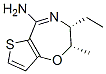 Thieno[2,3-f]-1,4-oxazepin-5-amine, 3-ethyl-2,3-dihydro-2-methyl-, (2S,3R)- (9CI) CAS#: 736918-16-4