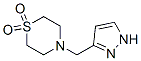 Thiomorpholine, 4-(1H-pyrazol-3-ylmethyl)-, 1,1-dioxide (9CI) CAS#: 701214-23-5