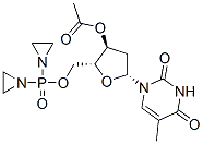 Thymidine 3'-acetate=5'-[di(1-aziridinyl)phosphinic acid] CAS#: 77887-08-2