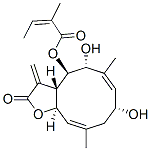 (Z)-2-Methyl-2-butenoic acid [(3aS,4R,5R,6E,8R,10E,11aR)-2,3,3a,4,5,8,9,11a-octahydro-5,8-dihydroxy-6,10-dimethyl-3-methylene-2-oxocyclodeca[b]furan-4-yl] ester CAS#: 72065-36-2