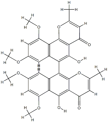 (aS)-5-Hydroxy-6-(5-hydroxy-6,8-dimethoxy-2-methyl-4-oxo-4H-naphtho[2,3-b]pyran-10-yl)-8,10-dimethoxy-2-methyl-4H-naphtho[1,2-b]pyran-4-one CAS#: 76045-72-2