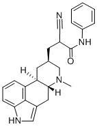 alpha-Cyano-6-methyl-N-phenylergoline-8-beta-propanamide CAS#: 74627-30-8