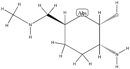 alpha-D-erythro-Hexopyranose, 2-amino-2,3,4,6-tetradeoxy-6-(methylamino)- (9CI) CAS#: 742647-60-5