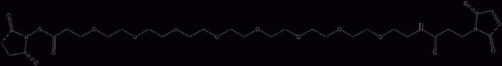 alpha-MaleiMidopropionyl-oMega-succiniMidyl-8(ethylene glycol) CAS#: 756525-93-6