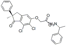 alpha-methylbenzylammonium (R)-[(6,7-dichloro-2,3-dihydro-2-methyl-1-oxo-2-phenyl-1H-inden-5-yl)oxy]acetate CAS#: 77411-70-2