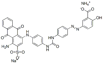 ammoniumsodium 5-[[4-[[[[4-[(4-amino-9,10-dihydro-9,10-dioxo-3-sulphonato-1-anthryl)amino]phenyl]amino]carbonyl]amino]phenyl]azo]salicylate CAS#: 73019-05-3