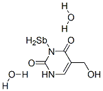 antimony: 5-(hydroxymethyl)-1H-pyrimidine-2,4-dione: dihydrate CAS#: 77824-42-1
