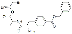 benzyl 4-[(2S)-2-amino-2-[[(1S)-1-(1,2-dibromoethoxycarbonyl)ethyl]car bamoyl]ethyl]benzoate CAS#: 73680-50-9