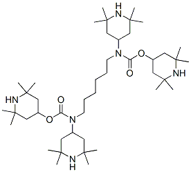 bis(2,2,6,6-tetramethyl-4-piperidyl) 1,6-hexanediylbis[(2,2,6,6-tetramethyl-4-piperidyl)carbamate] CAS#: 79317-10-5