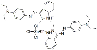 bis[3-[[4-(diethylamino)phenyl]azo]-1,2-dimethyl-1H-indazolium] tetrachlorozincate CAS#: 73507-57-0