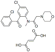 but-2-enedioic acid, N-[4-chloro-2-(2-chlorobenzoyl)phenyl]-N-methyl-2 -morpholin-4-yl-acetamide CAS#: 75616-00-1