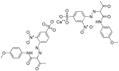 calcium bis[4-[[1-[[(4-methoxyphenyl)amino]carbonyl]-2-oxopropyl]azo]-3-nitrobenzenesulphonate] CAS#: 73385-03-2