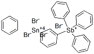 cyclohexatriene, tetraphenylstibanium, tin(+4) cation, tetrabromide CAS#: 73728-14-0