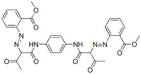 dimethyl 2,2'-[1,4-phenylenebis[imino(1-acetyl-2-oxo-2,1-ethanediyl)azo]]bisbenzoate CAS#: 79102-67-3