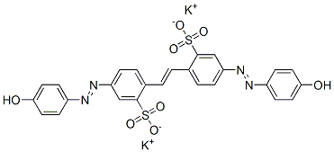 dipotassium 4,4'-bis[(4-hydroxyphenyl)azo]stilbene-2,2'-disulphonate CAS#: 75508-33-7
