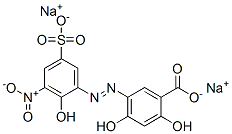 disodium 2,4-dihydroxy-5-[(2-hydroxy-3-nitro-5-sulphonatophenyl)azo]benzoate CAS#: 72152-59-1