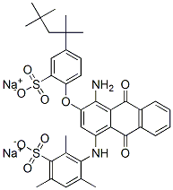 disodium 3-[[4-amino-9,10-dihydro-9,10-dioxo-3-[2-sulphonato-4-(1,1,3,3-tetramethylbutyl)phenoxy]-1-anthryl]amino]-2,4,6-trimethylbenzenesulphonate CAS#: 73398-28-4
