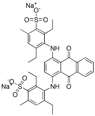 disodium 4,4'-[(9,10-dihydro-9,10-dioxo-1,4-anthrylene)diimino]bis[3,5-diethyltoluene-2-sulphonate] CAS#: 72749-79-2