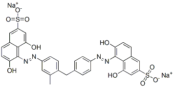 disodium 5-[[4-[[4-[(2,8-dihydroxy-6-sulphonatonaphthyl)azo]-o-tolyl]methyl]phenyl]azo]-4,6-dihydroxynaphthalene-2-sulphonate CAS#: 73513-98-1