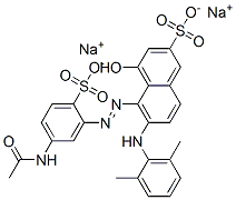 disodium 5-[(5-acetamido-2-sulphonatophenyl)azo]-6-[(2,6-dimethylphenyl)amino]-4-hydroxynaphthalene-2-sulphonate CAS#: 79135-95-8