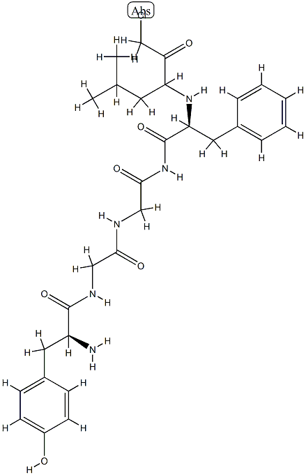 enkephalin, N-(1-(Cl-Ac)-3-methylbutyl)-PheNH2(4)- CAS#: 76960-27-5