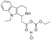 ethyl 1-(ethoxycarbonyl)-2,3,4,9-tetrahydro-1H-pyrido[3,4-b]indole-1-acetate hydrochloride CAS#: 74406-12-5