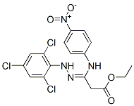 ethyl 3-[(4-nitrophenyl)amino]-3-[(2,4,6-trichlorophenyl)hydrazono]propionate CAS#: 73398-73-9