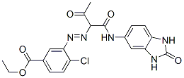ethyl 4-chloro-3-[[1-[[(2,3-dihydro-2-oxo-1H-benzimidazol-5-yl)amino]carbonyl]-2-oxopropyl]azo]benzoate CAS#: 79665-25-1
