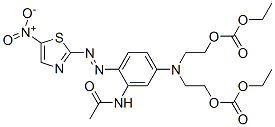 ethyl 5-[3-acetamido-4-[(5-nitrothiazol-2-yl)azo]phenyl]-9-oxo-2,8,10-trioxa-5-azadodecanoate CAS#: 73275-66-8