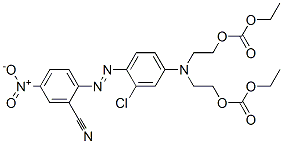 ethyl 5-[3-chloro-4-[(2-cyano-4-nitrophenyl)azo]phenyl]-9-oxo-2,8,10-trioxa-5-azadodecanoate CAS#: 73384-66-4
