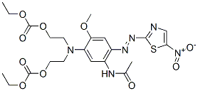 ethyl 5-[5-acetamido-2-methoxy-4-[(5-nitrothiazol-2-yl)azo]phenyl]-9-oxo-2,8,10-trioxa-5-azadodecanoate CAS#: 73275-65-7