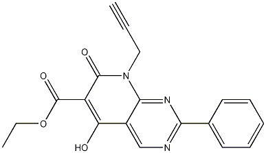 ethyl 5-hydroxy-7-oxo-2-phenyl-8-(prop-2-ynyl)-7,8-dihydropyrido[2,3-d]pyrimidine-6-carboxylate CAS#: 76361-09-6