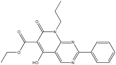 ethyl 5-hydroxy-7-oxo-2-phenyl-8-propyl-7,8-dihydropyrido[2,3-d]pyrimidine-6-carboxylate CAS#: 76377-79-2