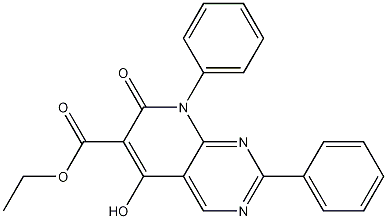 ethyl 5-hydroxy-7-oxo-2,8-diphenyl-7,8-dihydropyrido[2,3-d]pyrimidine-6-carboxylate CAS#: 76360-75-3
