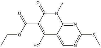 ethyl 5-hydroxy-8-methyl-2-(methylthio)-7-oxo-7,8-dihydropyrido[2,3-d]pyrimidine-6-carboxylate CAS#: 76360-81-1
