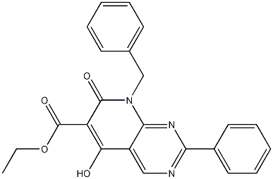 ethyl 8-benzyl-5-hydroxy-7-oxo-2-phenyl-7,8-dihydropyrido[2,3-d]pyrimidine-6-carboxylate CAS#: 76377-80-5