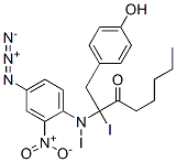 hexanoyldiiodo-N-(4-azido-2-nitrophenyl)tyramine CAS#: 73794-11-3