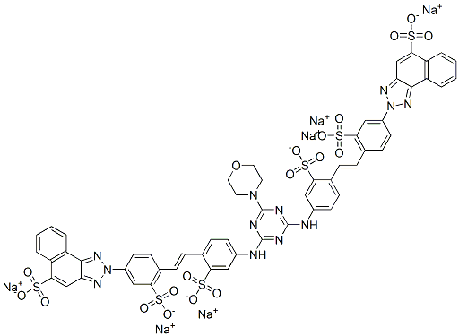 hexasodium 2,2'-[[6-morpholino-1,3,5-triazine-2,4-diyl]bis[imino(2-sulphonato-4,1-phenylene)vinylene(3-sulphonato-4,1-phenylene)]]bis[2H-naphtho[1,2-d]triazole-5-sulphonate] CAS#: 73398-48-8