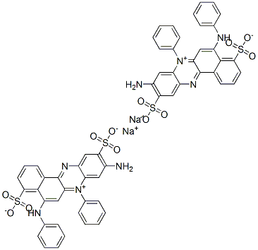 hydrogen 9-amino-7-phenyl-5-(phenylamino)-4,10-disulphonatobenzo[a]phenazinium, disodium salt CAS#: 72749-80-5
