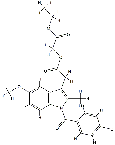 indomethacin ethoxycarbonylmethyl ester CAS#: 76812-43-6