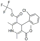 methyl 2,2,2-trifluoroethyl 4-(2-chlorophenyl)-1,4-dihydro-2,6-dimethylpyridine-3,5-dicarboxylate CAS#: 74687-14-2