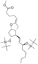 methyl (5Z,13E,15S)-11alpha,15-bis[[(tert-butyl)dimethylsilyl]oxy]-6,9alpha-epoxyprosta-5,13-dien-1-oate CAS#: 78824-82-5