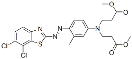 methyl N-[4-[(6,7-dichloro-2-benzothiazolyl)azo]-3-methylphenyl]-N-(3-methoxy-3-oxopropyl)-beta-alaninate CAS#: 79044-53-4