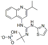 nitric acid, 3-(2-propan-2-ylquinolin-4-yl)-2-tert-butyl-1-(1,3-thiazo l-2-yl)guanidine CAS#: 72042-10-5