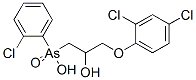 (o-Chlorophenyl)[3-(2,4-dichlorophenoxy)-2-hydroxypropyl]arsinic acid CAS#: 73791-41-0