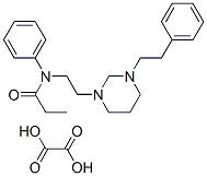 oxalic acid, N-[2-(3-phenethyl-1,3-diazinan-1-yl)ethyl]-N-phenyl-propa namide CAS#: 77869-81-9